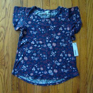 Sonoma Blue Grey Floral Tee